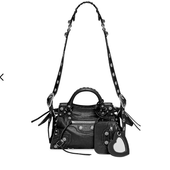 BALENCIAGA WOMEN'S NEO CAGOLE XS HANDBAG IN BLACK - Picture 1 of 16